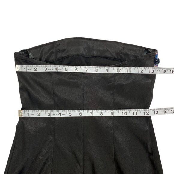 Vtg Zum Zum Niki Livas Maxi Dress | 3/4 | Black Beads | Prom Formal Dance Party - Picture 7 of 8